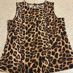 Leopard Print Sleeveless Top